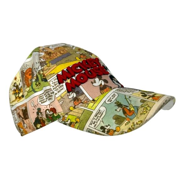 Disney Embroidered Mickey Mouse Comic Strip Hat Adjustable OS Fits Most Adult - Picture 2 of 6